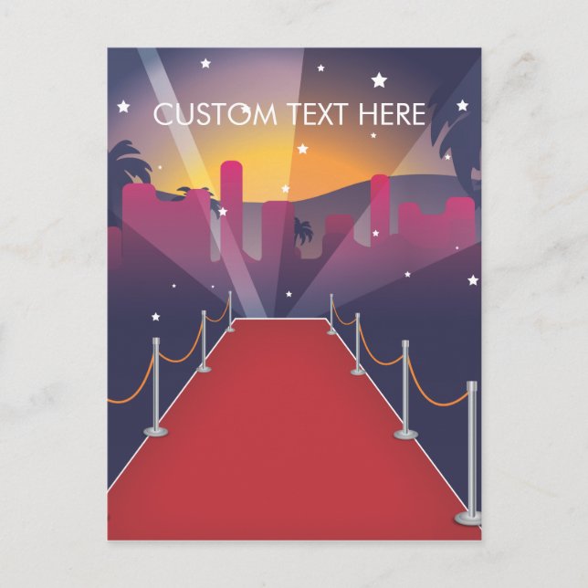 Postal Celebridad de la alfombra roja (Anverso)