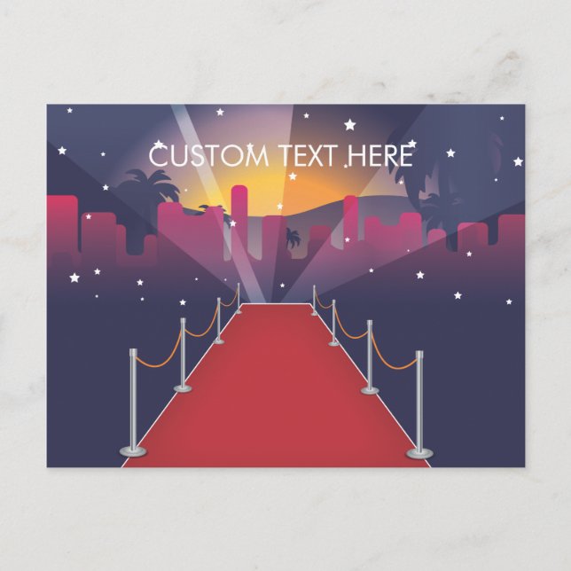 Postal Celebridad de la alfombra roja (Anverso)