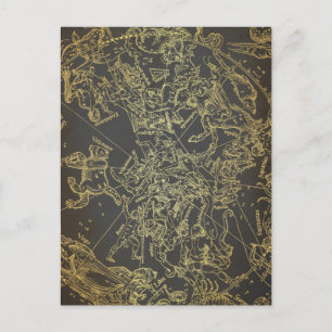 Postal Celesstial zodiaco vintage