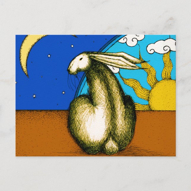 POSTAL CELESTIAL BUNNY (Anverso)