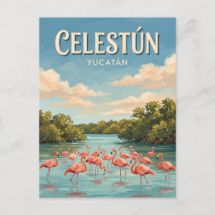 Postal Celestún México