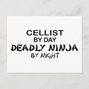 Postal Cellista Mortal Ninja por noche