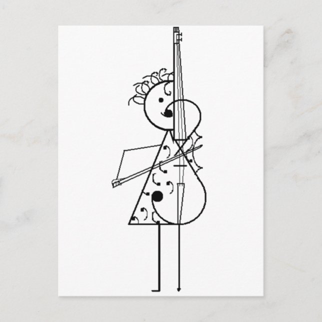 Postal Cello Chica (Anverso)
