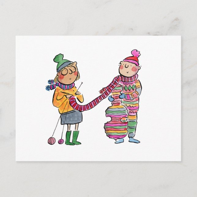 Postal Cello de punto (Anverso)