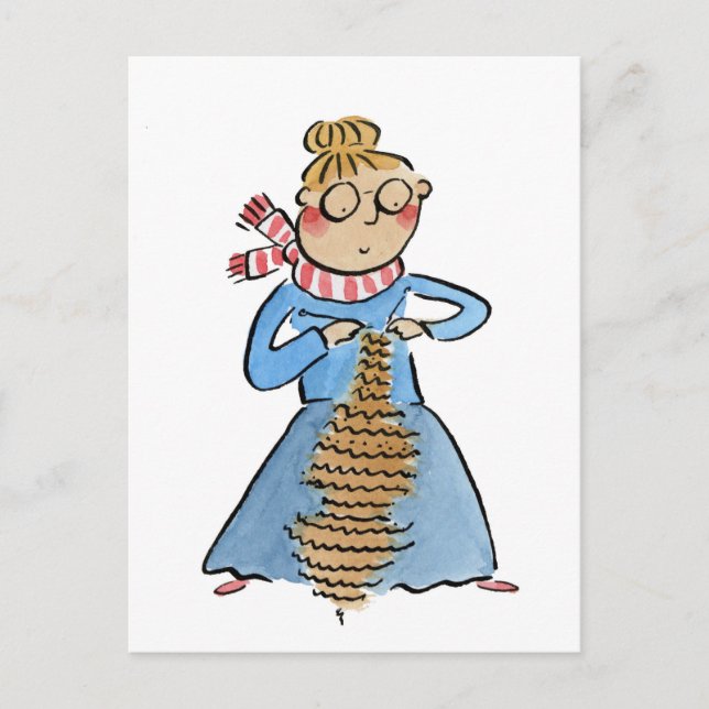 Postal Cello de punto (Anverso)