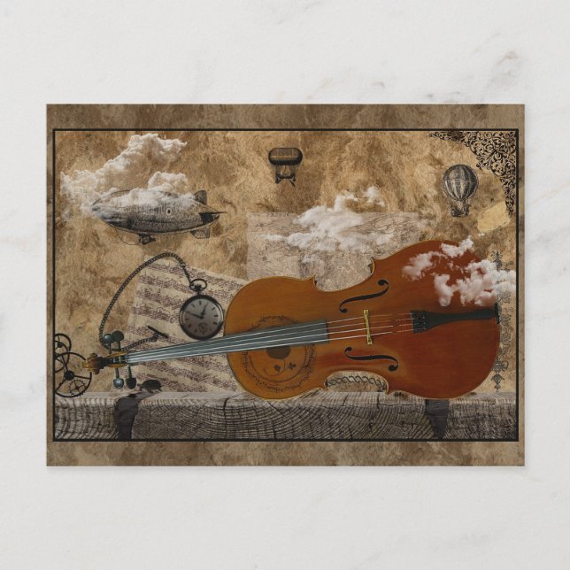 Postal Cello Steampunk Suite (Anverso)