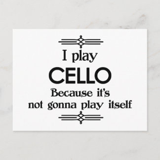 Postal Cello - Tócala tú mismo Música Deco Divertida