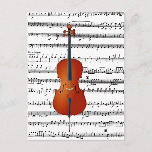 Postal Cello y yo_ (Anverso)