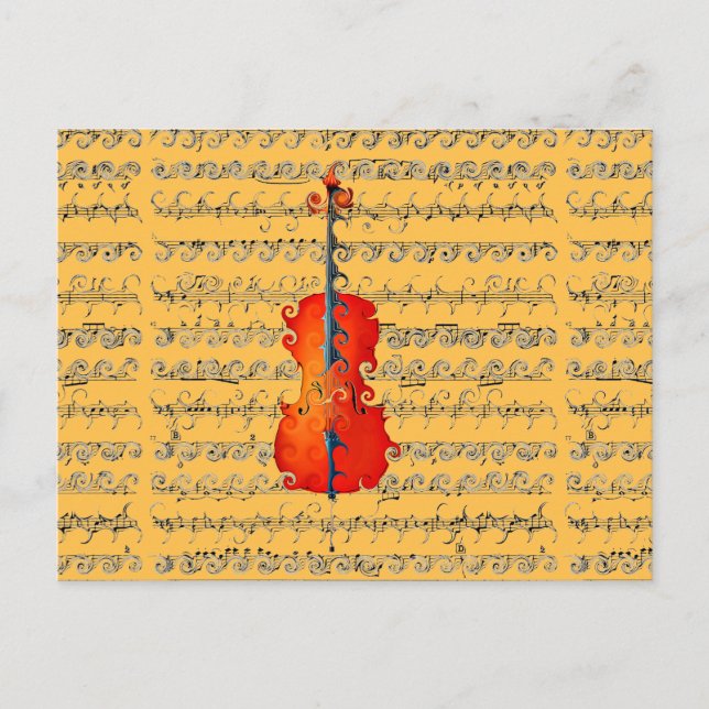 Postal ¡Cello y yo rocamos! (Anverso)