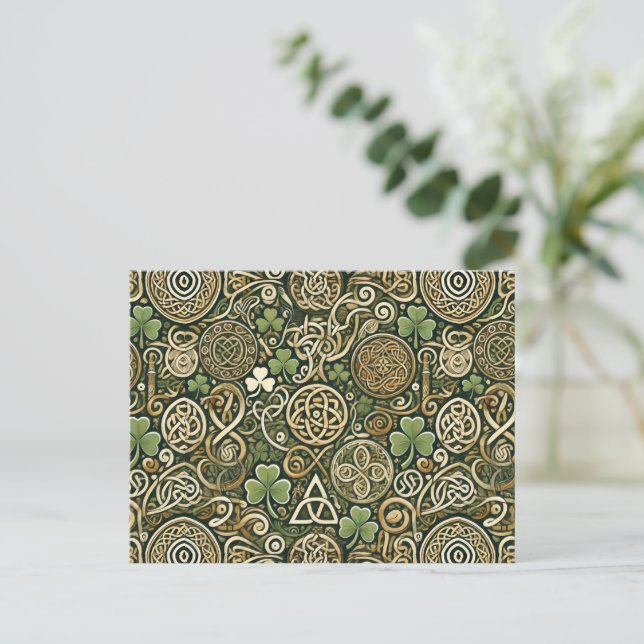 Postal Celtic Bloom (Anverso de pie)