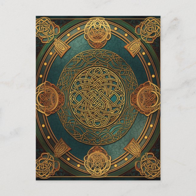 Postal Celtic Knot Knotwork (Anverso)