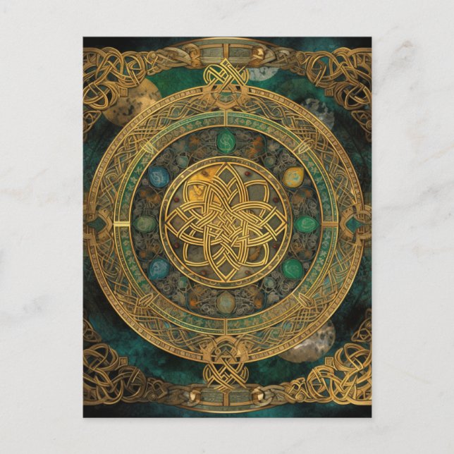 Postal Celtic Knot Knotwork (Anverso)