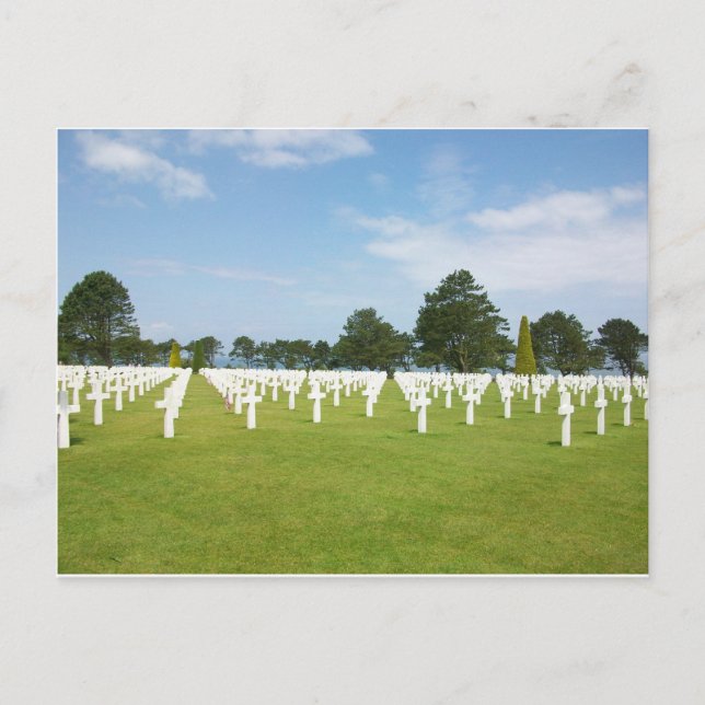 Postal Cementerio americano de Francia (Anverso)