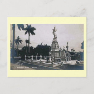 Postal Cementerio Colon, Habana, Cuba Vintage