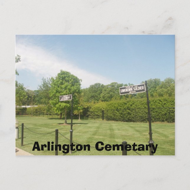 Postal Cementerio de Arlington (Anverso)