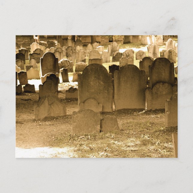 Postal Cementerio de Boston (Anverso)
