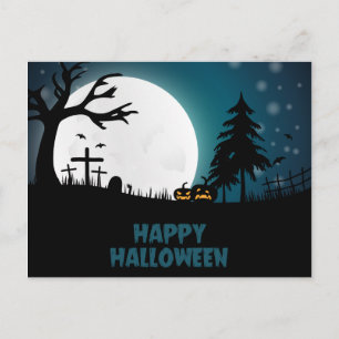 Postal Cementerio de Halloween