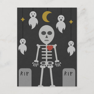 Postal Cementerio de Haunted