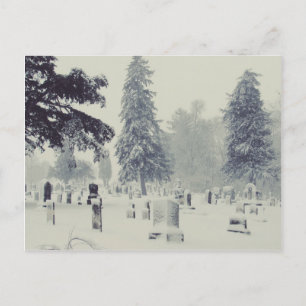 Postal Cementerio de invierno
