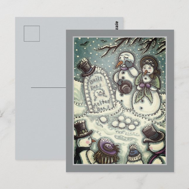 POSTAL CEMENTERIO DE NOVEDADES, MELTED ANTES DE SU TIEMPO (Anverso / Reverso)
