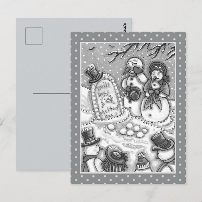 POSTAL CEMENTERIO DE NOVEDADES, MELTED ANTES DE SU TIEMPO (Anverso / Reverso)