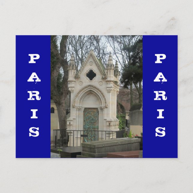 Postal Cementerio de París (Anverso)