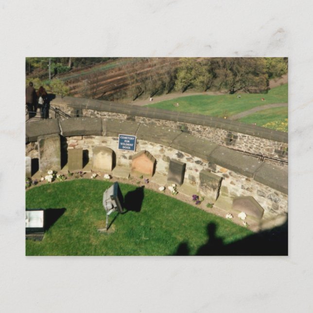 Postal Cementerio de Perros Soldados - Escocia (Anverso)