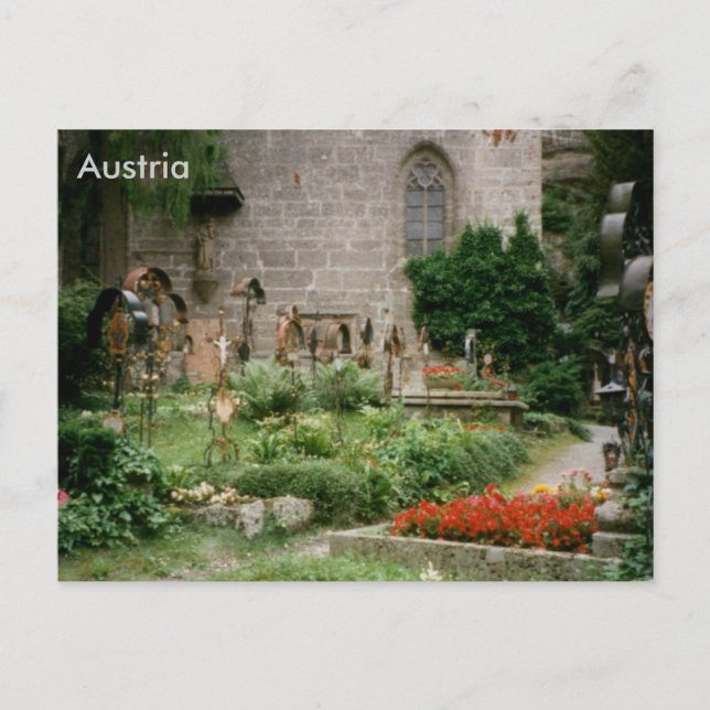 Postal Cementerio de San Pedro, Salzburgo (Austria) (Anverso)