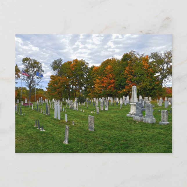 Postal Cementerio de Yard Antiguo, Stowe, Vermont (Anverso)