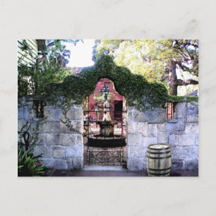 Postal Cementerio del Muro de Coquina en la Villa del Vie