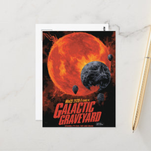 Postal Cementerio Espacial Calavera Halloween Galaxia de 