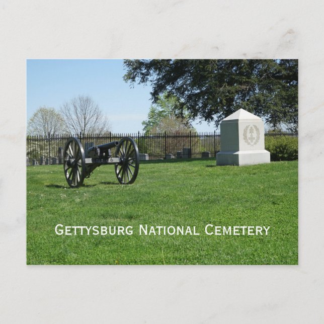 Postal Cementerio Nacional de Gettysburg (Anverso)