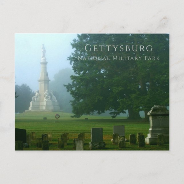 Postal Cementerio nacional de Gettysburg (Anverso)