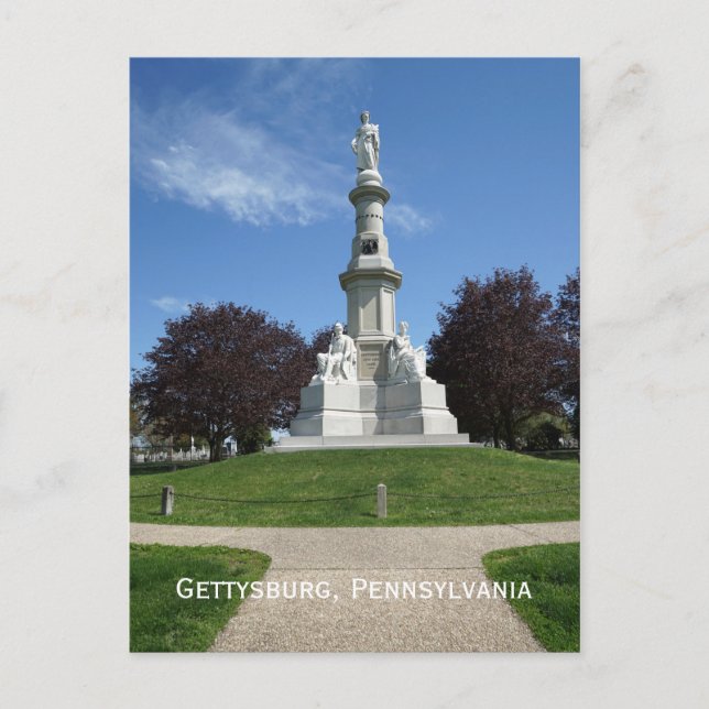 Postal Cementerio nacional de Gettysburg (Anverso)