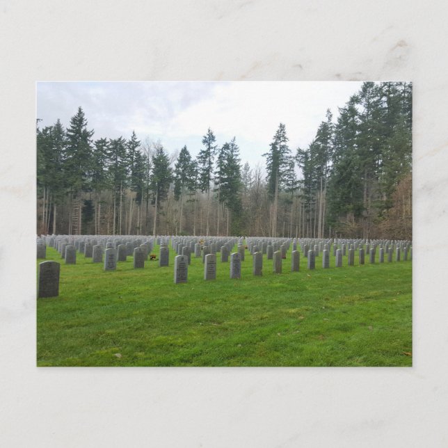 Postal Cementerio Nacional Tahoma (Anverso)