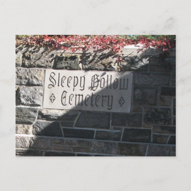 Postal Cementerio Sleepy Hollow (Anverso)