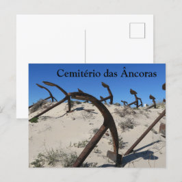 Postal Cemitério das Âncoras,Praia do Barril,portugal