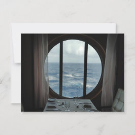 Postal Cena con vistas al océano