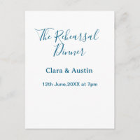 Cena de ensayo la noche anterior simple mínima