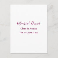 Cena de ensayo la noche anterior simple minimal m