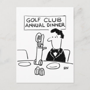 Postal Cena del club de golf