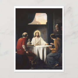 Postal Cena en Emmaus