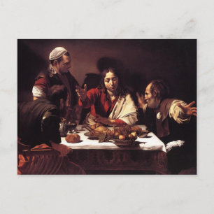 Postal Cena en Emmaus