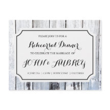 Cena ensayada para una boda rústica