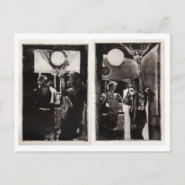 Postal Cena Fiesta Parte I y II (Anverso)