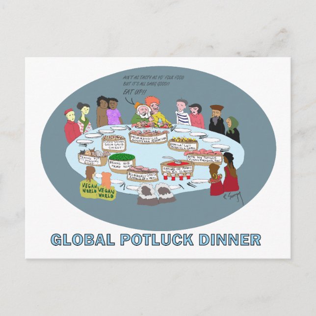 POSTAL CENA GLOBAL POTLUCK (Anverso)