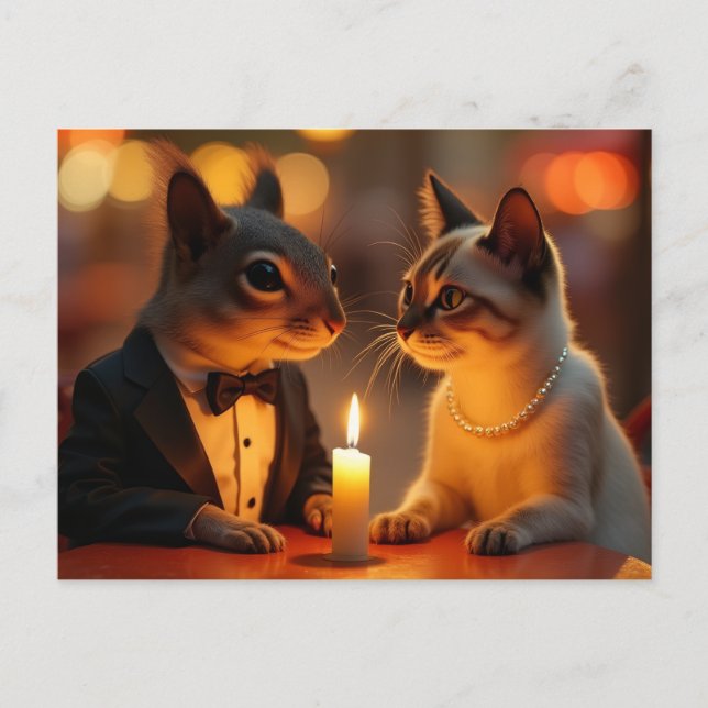 Postal Cena Romántica (Anverso)