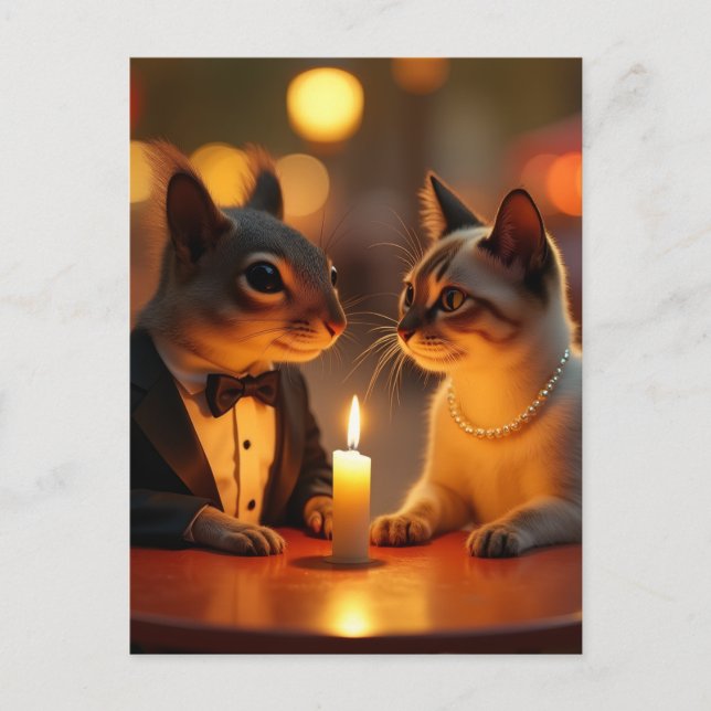 Postal Cena Romántica (Anverso)