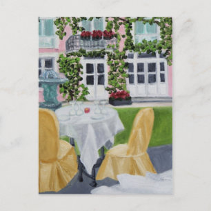 Postal Cena romántica en Francia