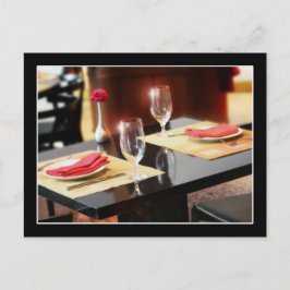 Postal Cena romántica para dos